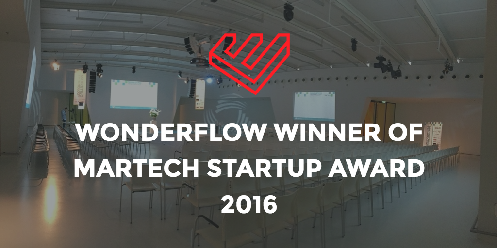 wonderflow winner of martech startup award 2016